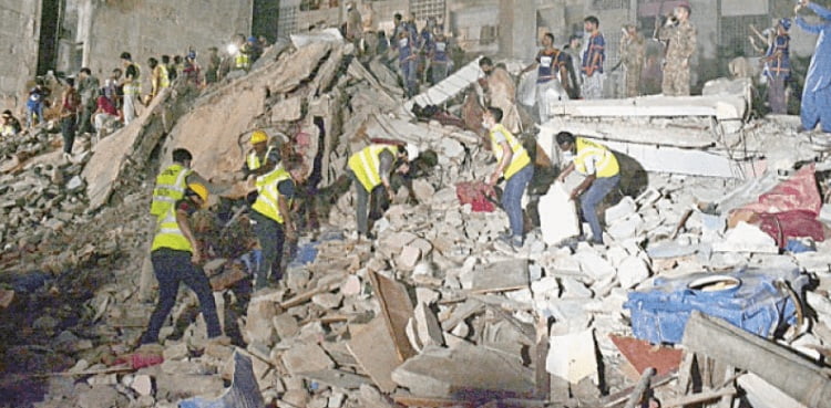 Lyari Building Collapse Karachi Building Collapsed