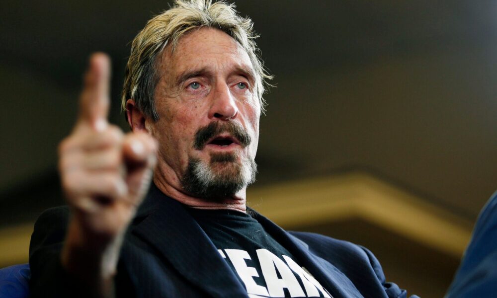 John McAfee Arrested antivirus software giant, charged with tax evasion