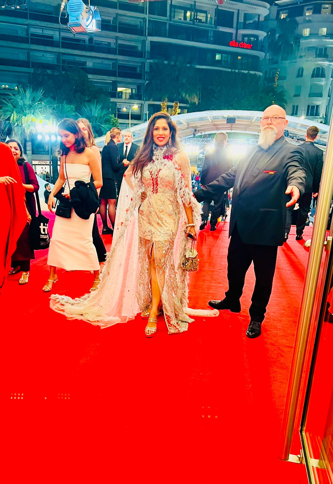 Janhavi Rane, Mrs. Universe East America, Dazzles at Cannes in Anjali Phougat Luxury Couture