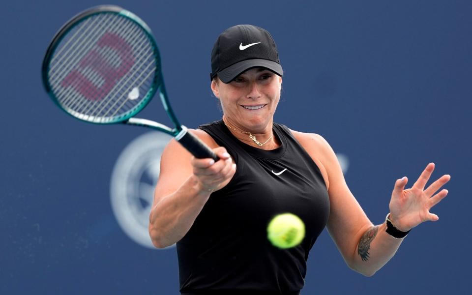 Aryna Sabalenka wins first match after ex-boyfriend’s death in Miami