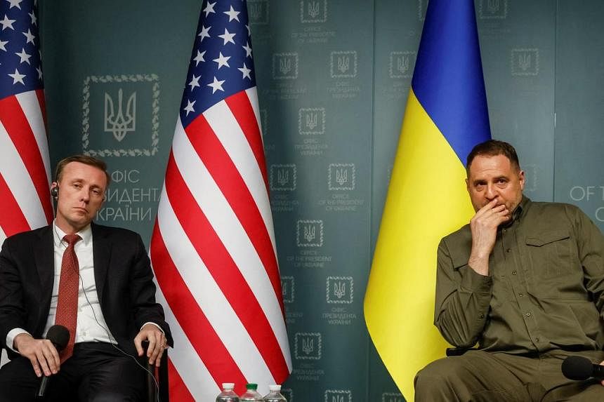 U.S. military aid package ‘will get to Ukraine’, Jake Sullivan says on Kyiv trip