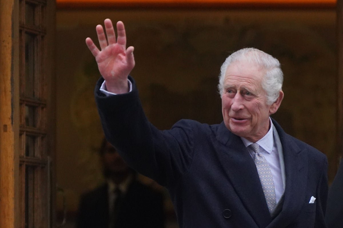 Watch view of Windsor Castle as King Charles attends Easter Sunday service
