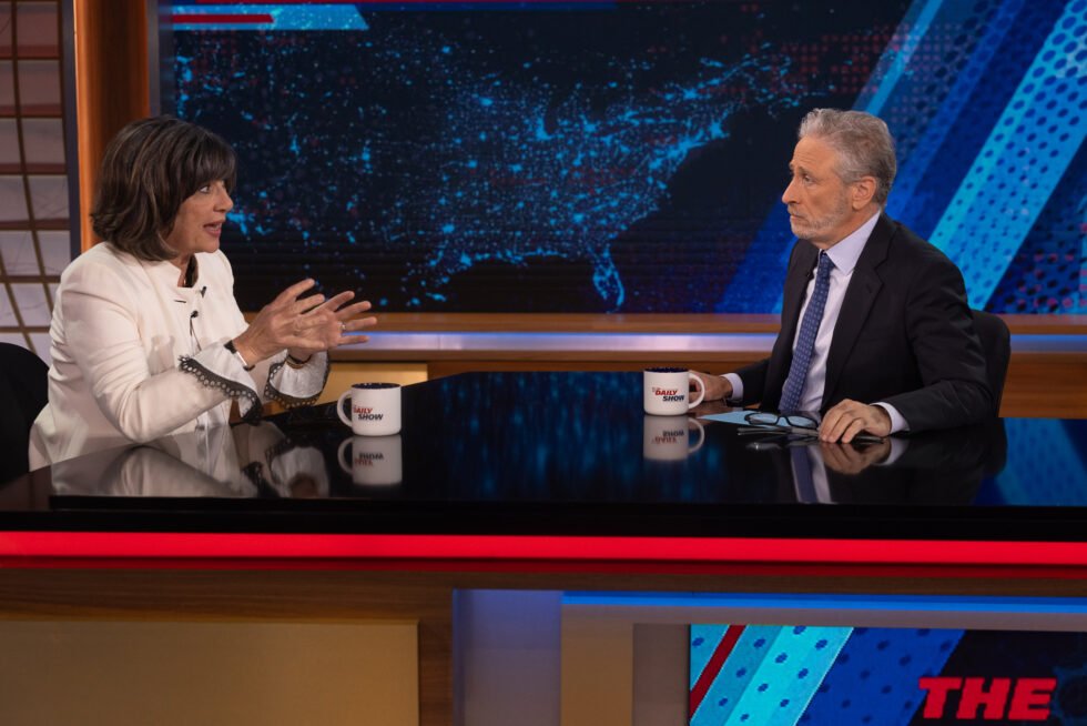Jon Stewart Hosts an All-New Episode Tonight April 8th with Christiane Amanpour: