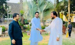 Meeting of Mian Wajid and Zafar Khan with Member Provincial Assembly Arbab Zarak