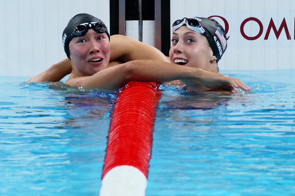 2024 Olympics: Torri Huske, after Tokyo heartbreak, wins Team USA’s first individual gold in Paris