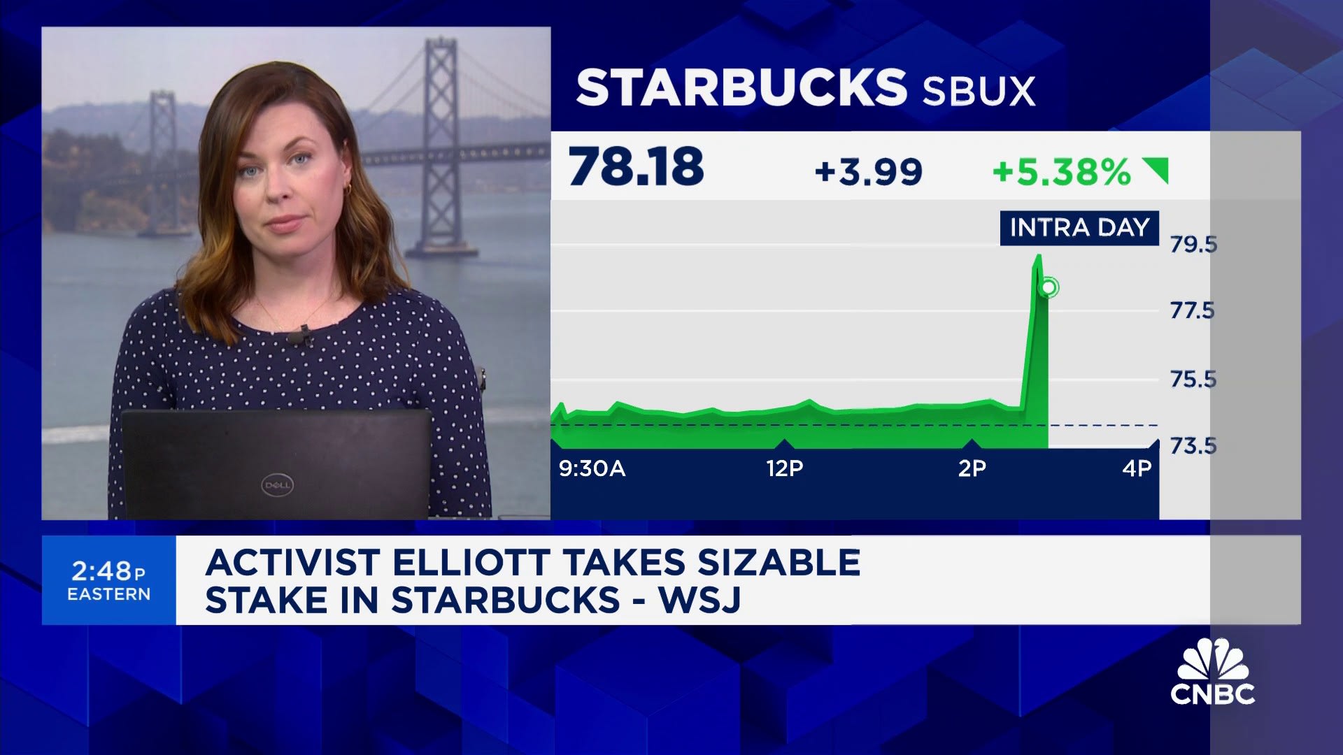 Activist Elliott reportedly has a significant stake in Starbucks, in talks with management