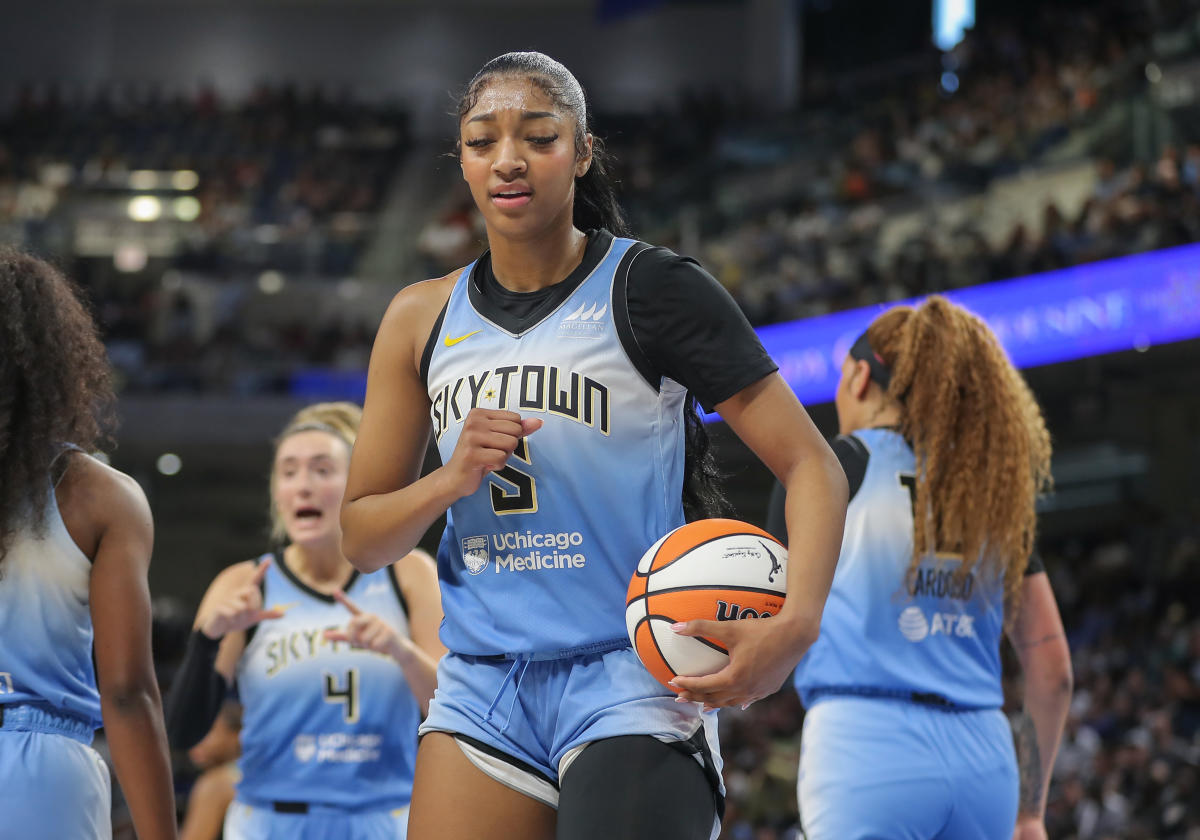 Angel Reese’s WNBA record double-doubles streak ends in Sky’s loss to Liberty