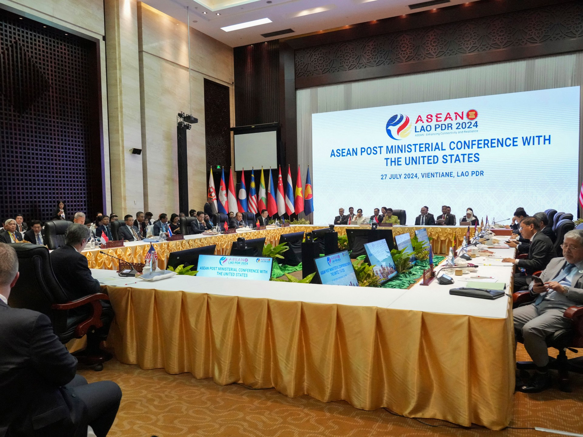 ASEAN top diplomats discuss South China Sea disputes, Myanmar fighting