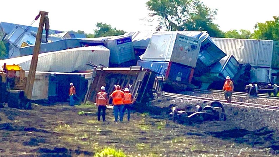 Big Lake train derailment blocks off area as crews and authorities respond