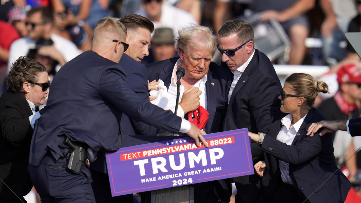 Breaking: Trump rushed offstage at Pennsylvania event