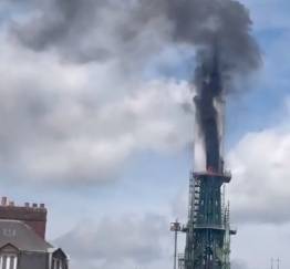 Crews Respond to Fire at Rouen Cathedral