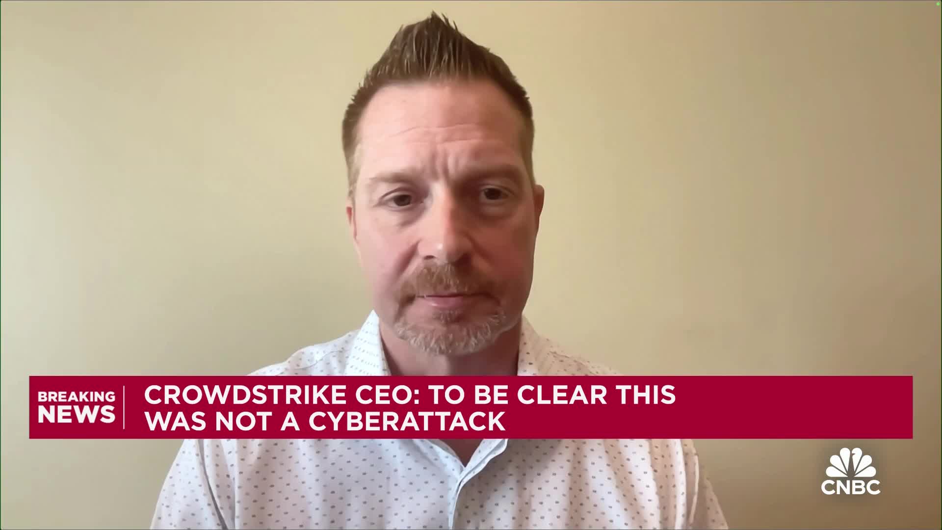 CrowdStrike CEO says 97% of Windows sensors back online after major outage