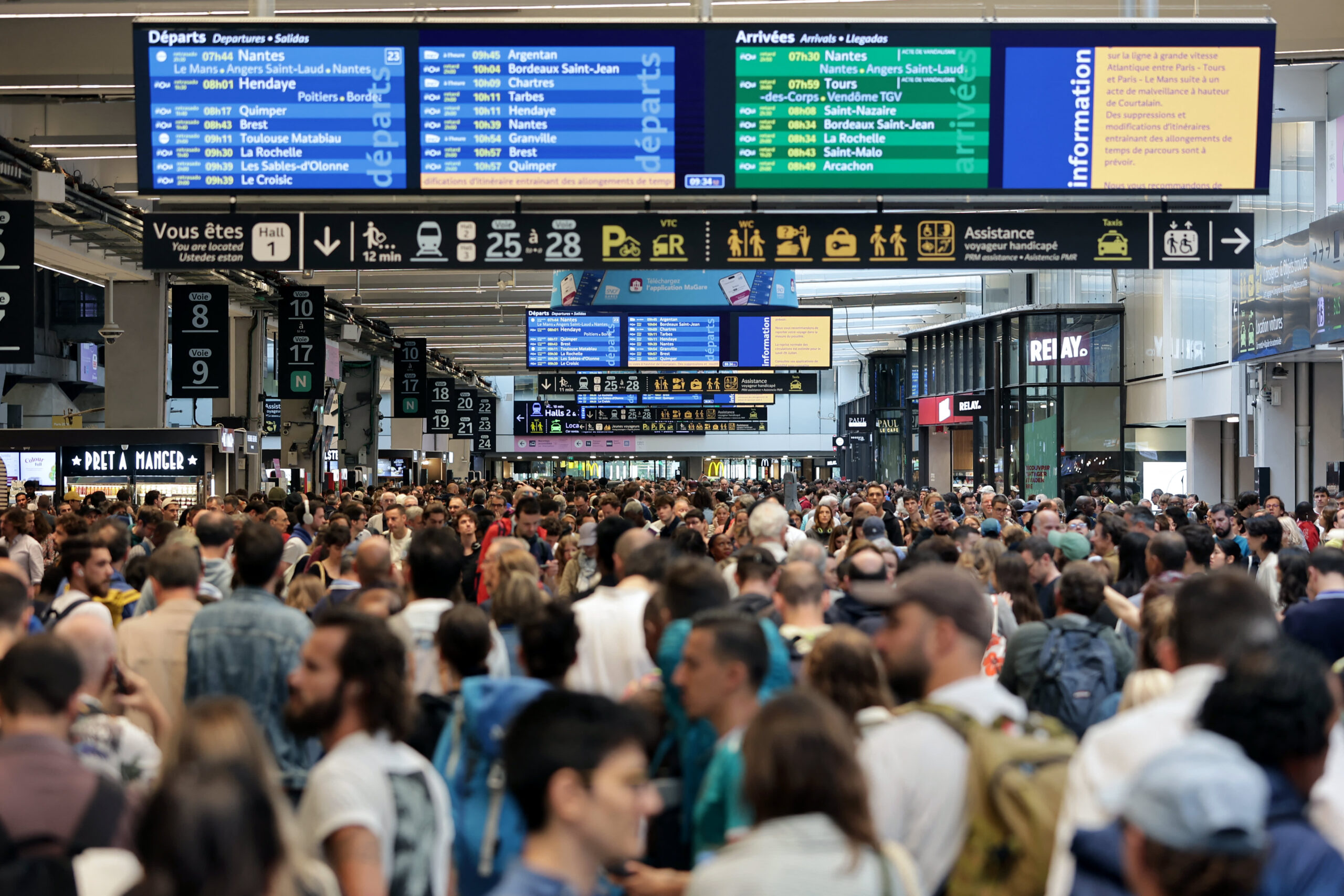 Eurostar cancels quarter of train services ahead of Olympics after arson attacks on French railway