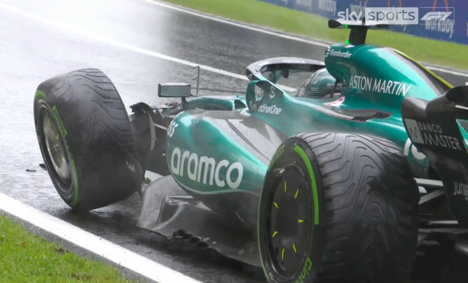 F1 Belgian Grand Prix LIVE: Third practice results at Spa as Lance Stroll crashes in rain