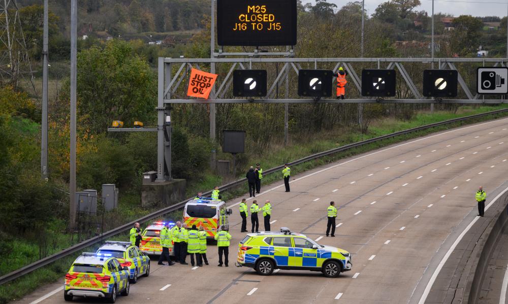 Five Just Stop Oil activists receive record sentences for planning to block M25