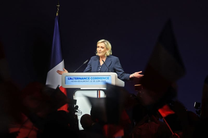 French far right leader Le Pen against long-range weapons for Ukraine