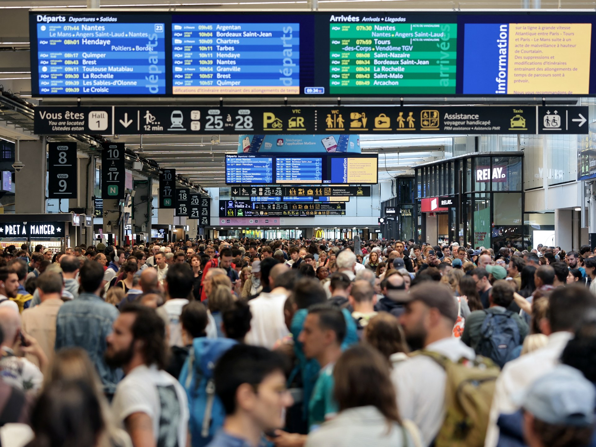 French rail hit by ‘massive attack’ as Olympics begin