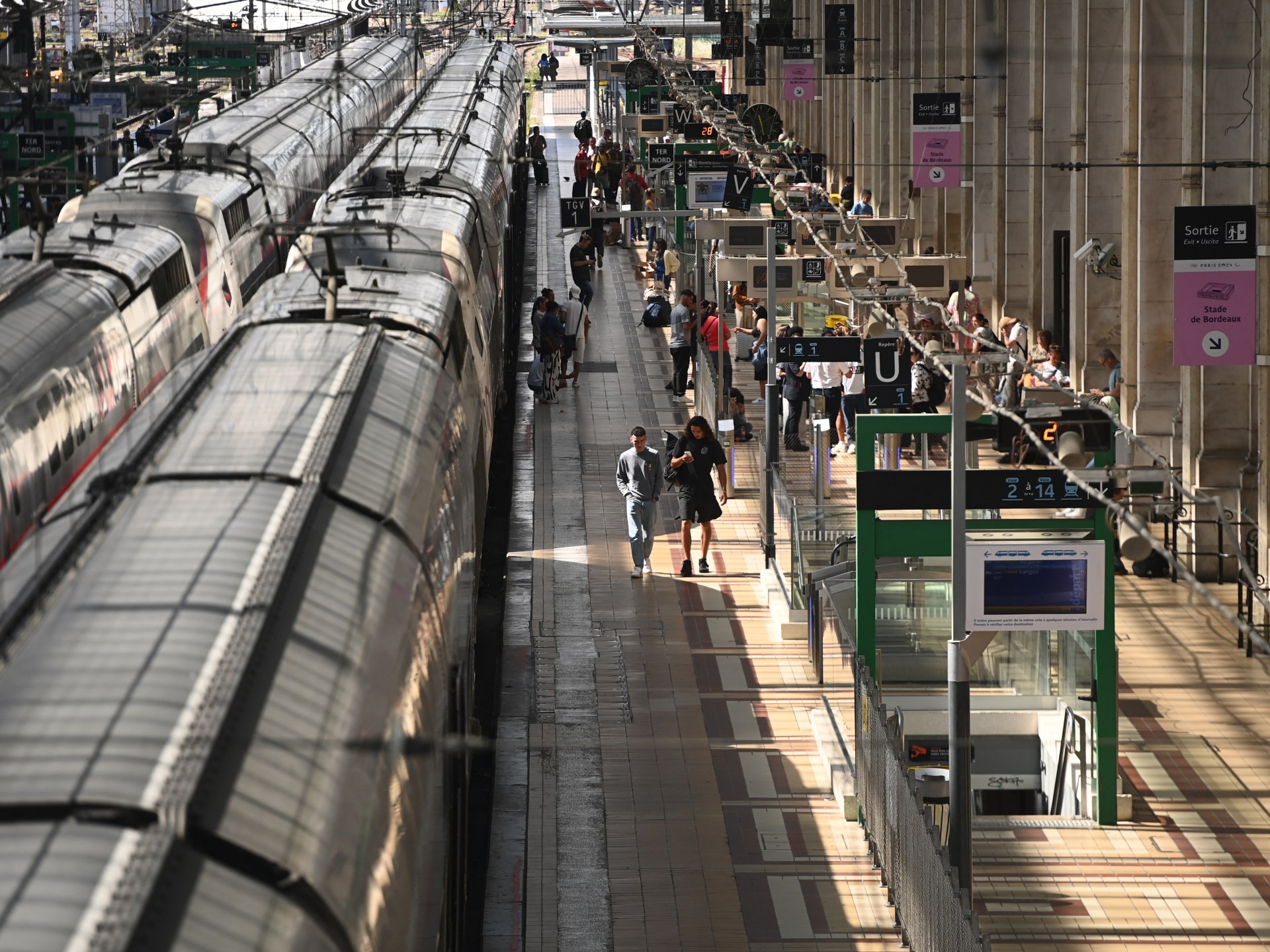 French rail network partially restored after Olympic-day ‘sabotage’