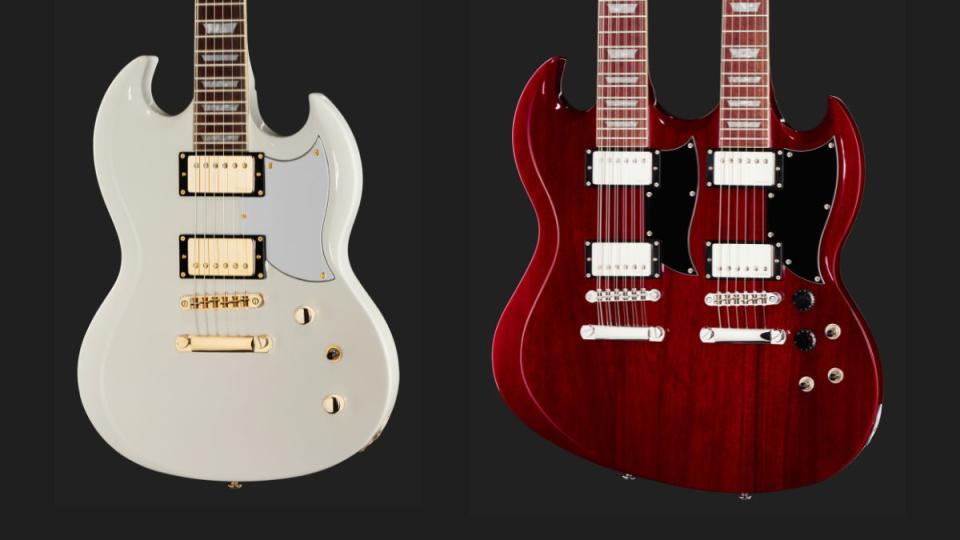 Harley Benton promises two “no frills rock machines” with its new SG-inspired DC-Custom II guitars starting from 4