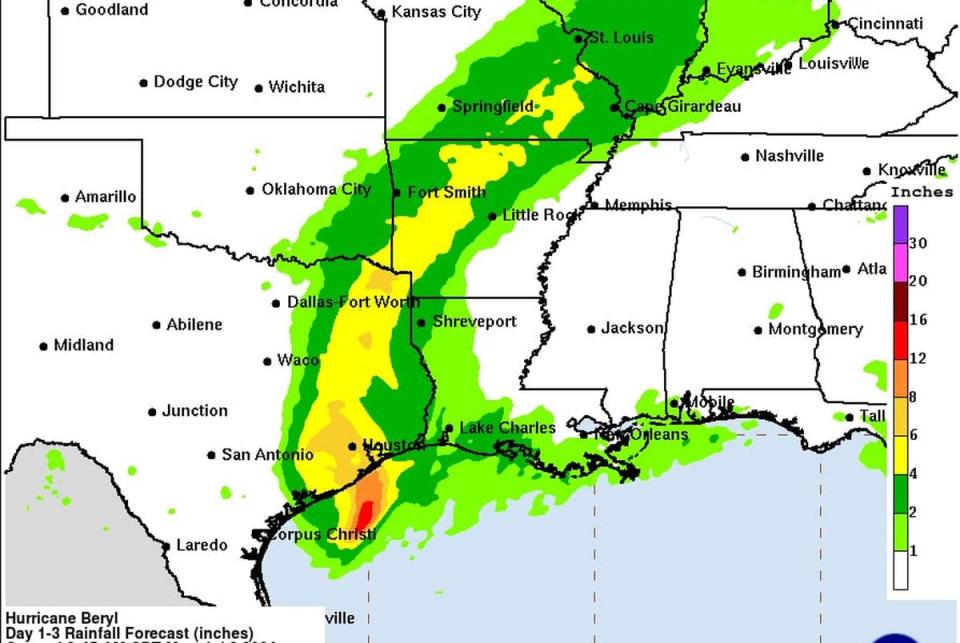 Hurricane Beryl updates: More than 1.2 million customers without power as storm moves inland