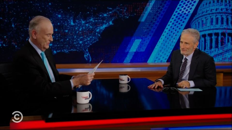 ‘I truly hate him’: Bill O’Reilly reunites with Jon Stewart on ‘The Daily Show’