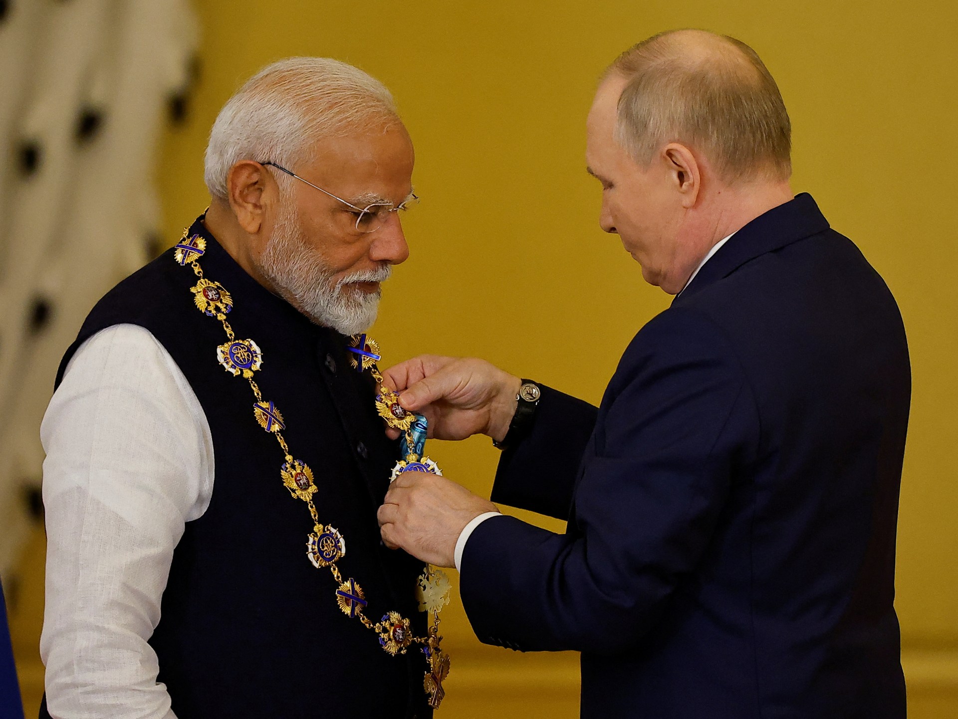 India’s Modi receives ‘Order of St. Andrew’ honour from Russia’s Putin