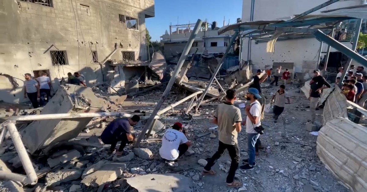 Israel bombs UNRWA school as Gaza war crosses nine-month mark