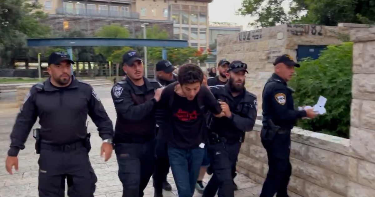 Israeli police crack down on pro-Palestine demonstrators