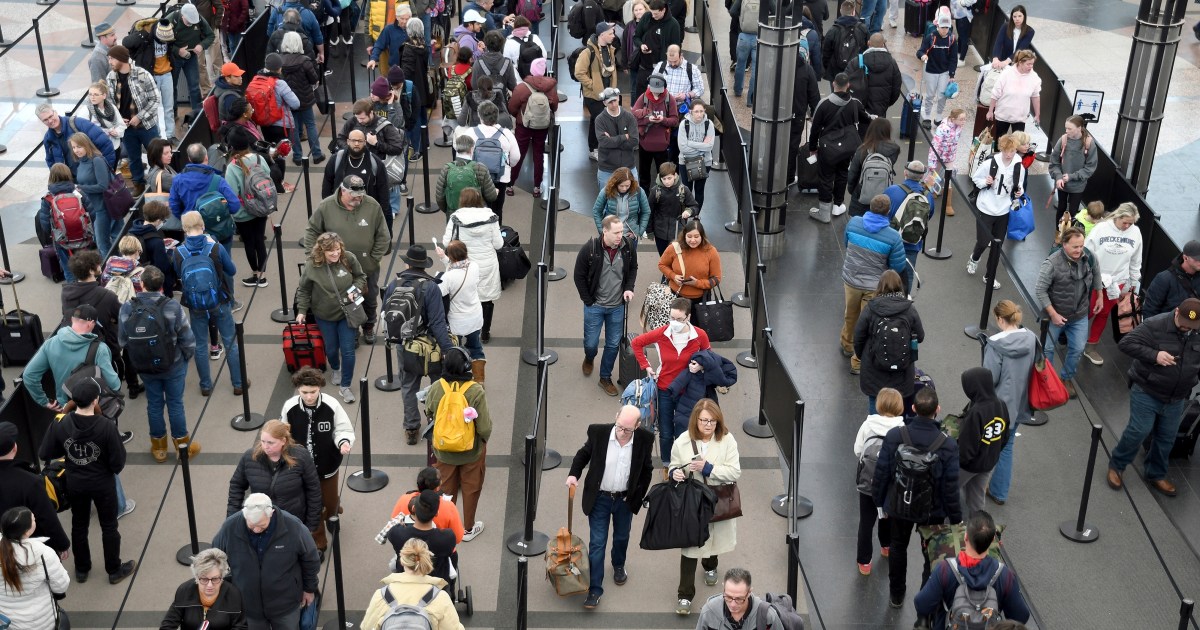 More than three million travellers pass through US security, a record