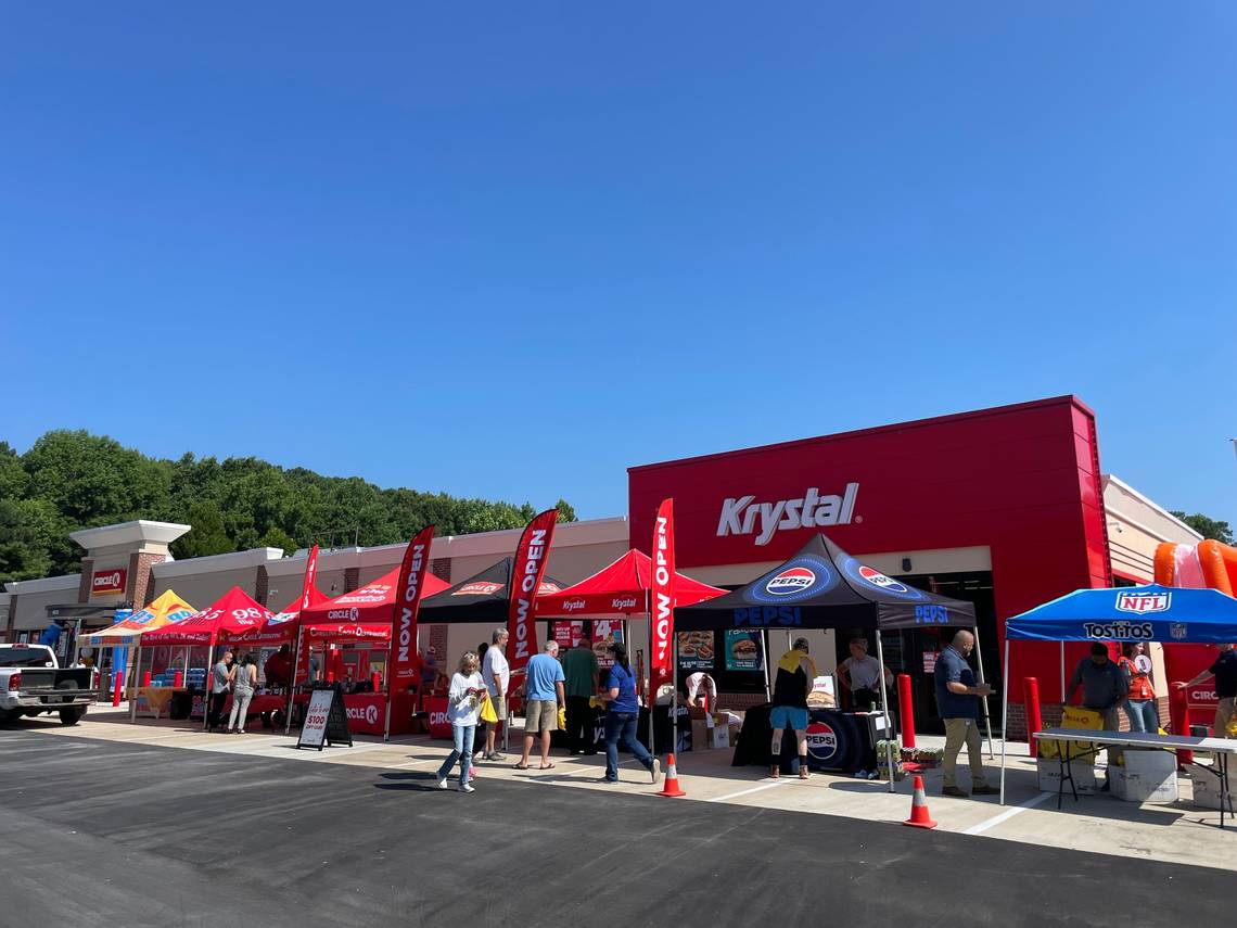 NC’s largest group of EV chargers and only Krystal restaurant come to this new Circle K