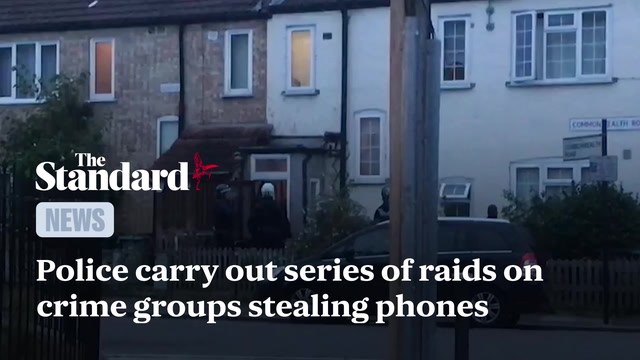 Nine held as police target phone-snatch gang in dawn raids