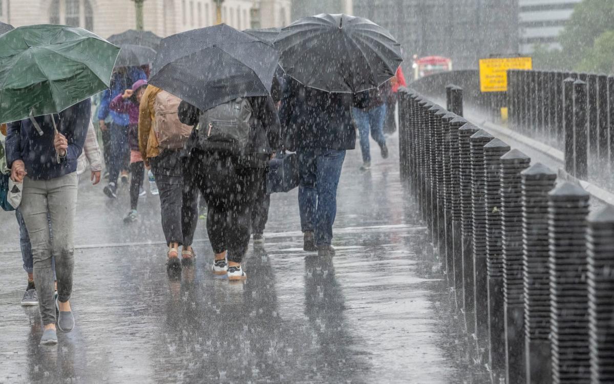 Ominous St Swithin’s day omen with heavy rain and thunderstorms to hit England