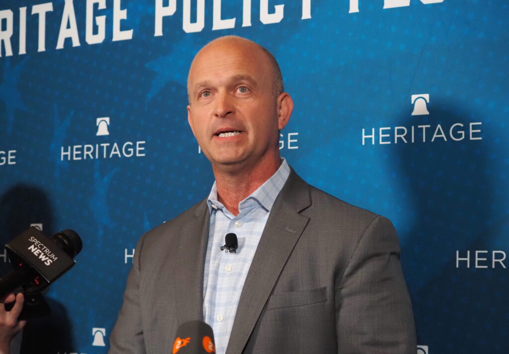 On outskirts of RNC, Heritage Foundation touts controversial Project 2025 plan