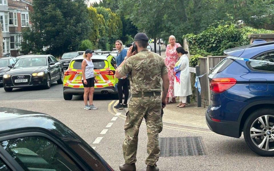 Pictured: Man, 24, charged with attempted murder after soldier stabbed near Army barracks