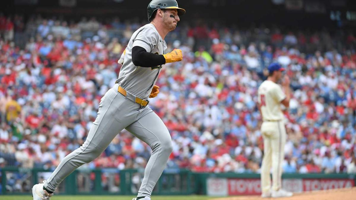 Rooker and A’s homer 8 times to send Phillies into All-Star break with series loss