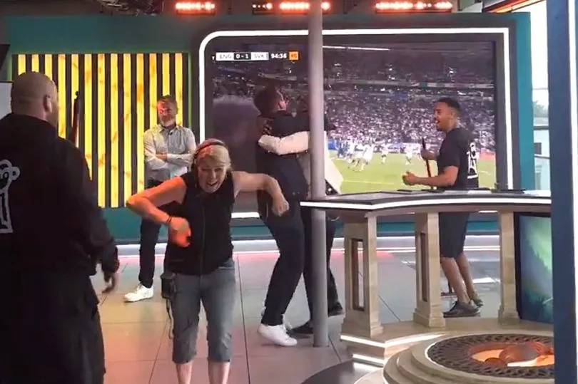 Roy Keane’s hilarious reaction to England goal as Ian Wright and Gary Neville celebrate