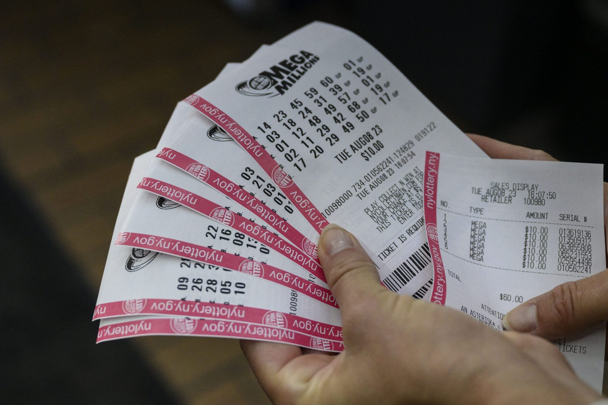 Someone won  billion through the Mega Millions lottery and has yet to claim their winning ticket