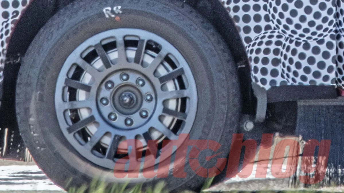 Spy photos: Ford testing heavier-duty F-150 Lightning EV with hub motors?