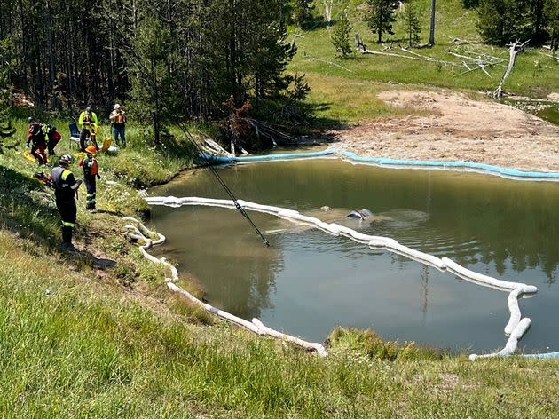 SUV Carrying 5 People Sinks Into Yellowstone Thermal Feature After Running Off Road