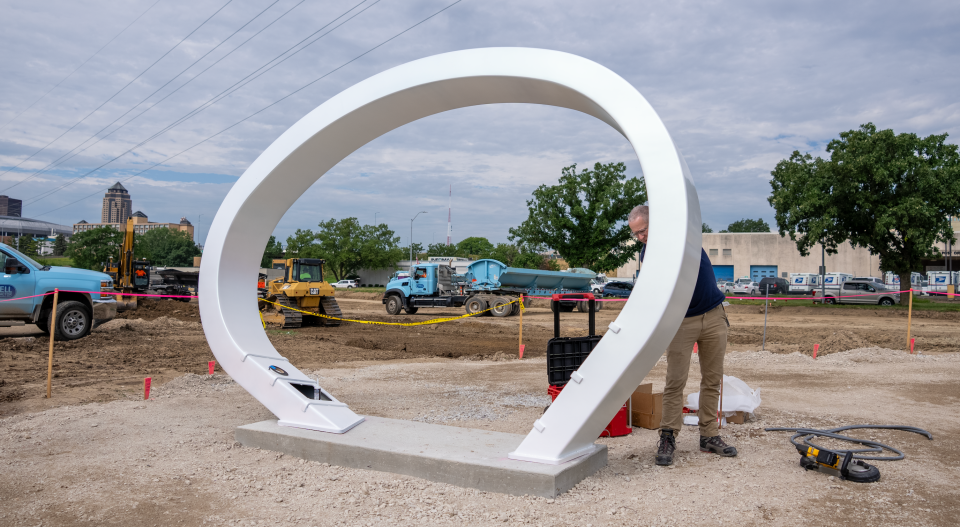 This new Des Moines art installation aims to serve as a connection to Iowa’s rivers