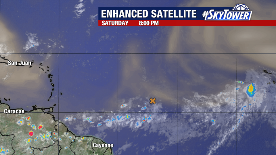 Tracking the tropics: Odds of development are slowly increasing for our central Atlantic disturbance