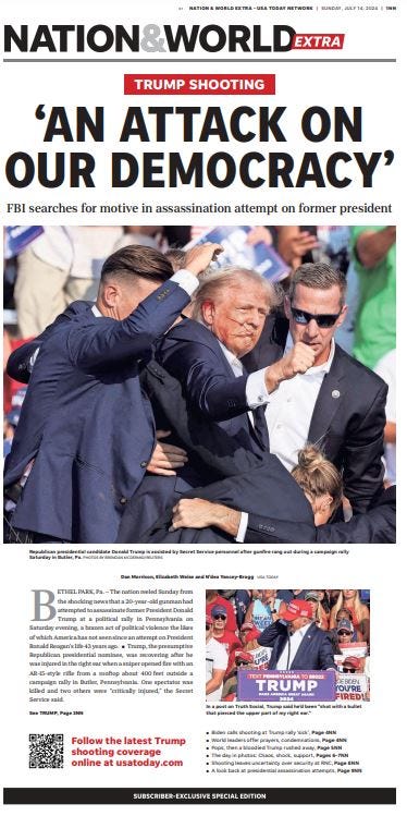 Trump assassination attempt: See our special digital Times Record News edition