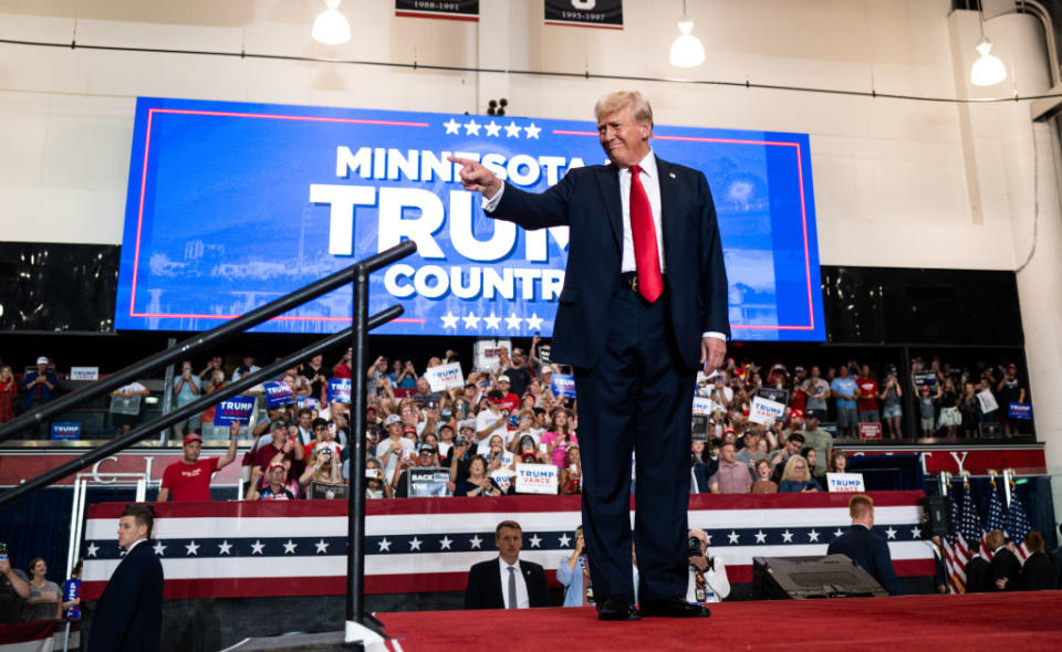 Trump focuses attacks on Harris at St. Cloud rally as he tries to turn Minnesota red