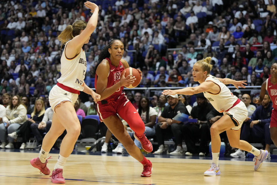 U.S. women bounce back from loss in WNBA All-Star game, cruise past Germany in final Olympic warmup