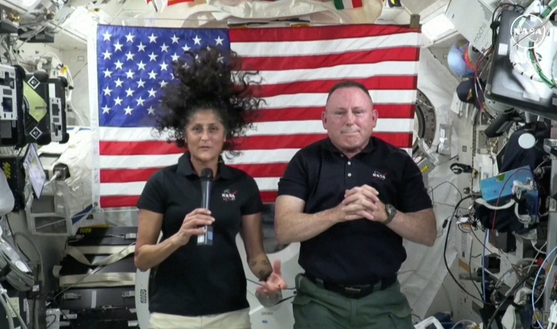 Video: Astronauts stuck on International Space Station give update