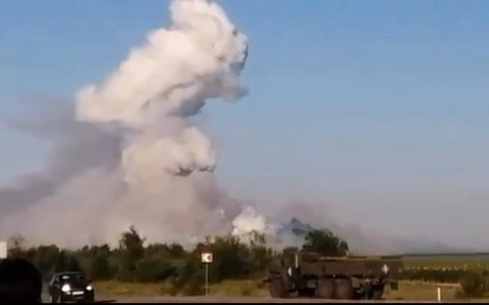 Watch: Ukraine hits Russian ammunition depot in Voronezh