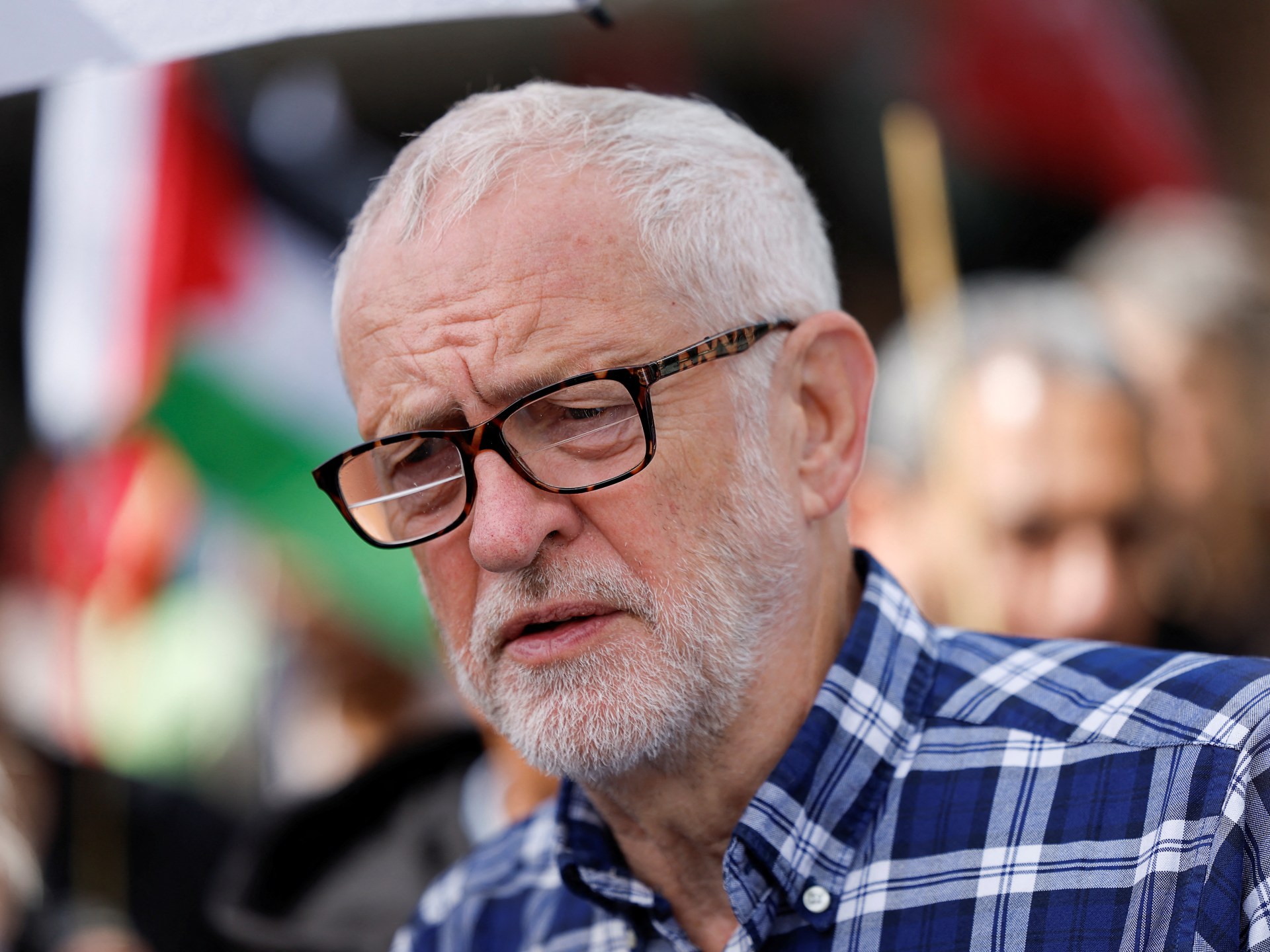 ‘We will never go away’ British MP Corbyn tells Gaza support rally