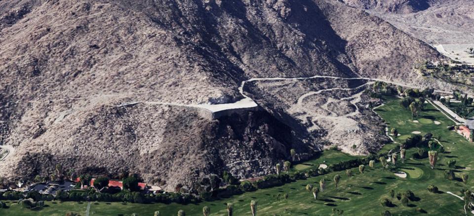 What’s the story behind the wall on Mount San Jacinto above Palm Springs?