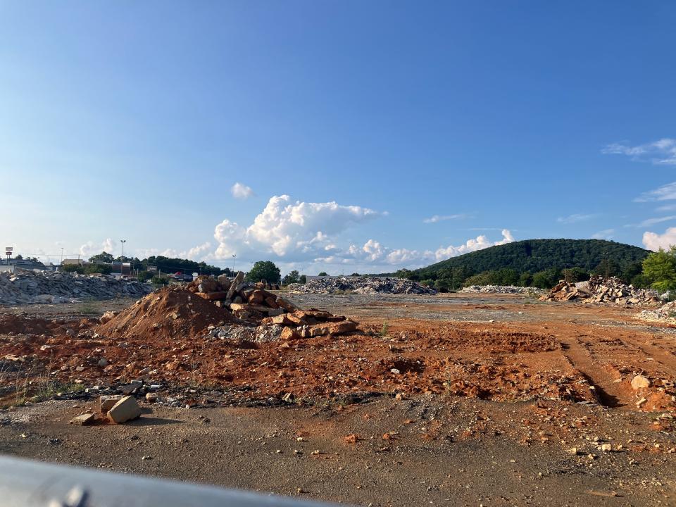 When will Staunton Mall rubble be removed? Waynesboro furniture store closing.