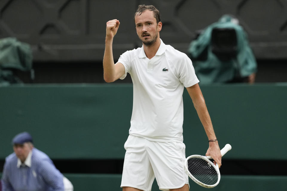 Wimbledon 2024: No. 1 Jannik Sinner can’t complete comeback, upset by Daniil Medvedev in quarterfinals